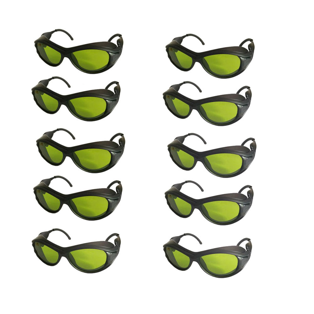Laser Safety Goggles - レーザー保護ゴーグル,健康安全メガネ,美容,承認,承認,200 nm-2000nm,uv400 ipl,10個