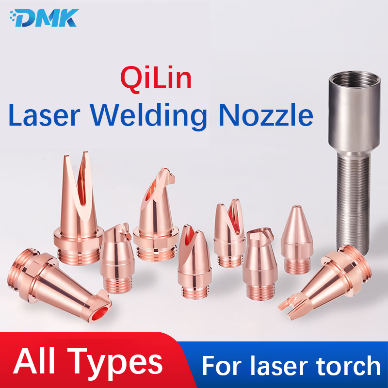 Industrial Laser Welder - QiLinファイバーレーザー溶接ノズルM10 M16銅製飛散防止溶接ノズルH25 H35 H40 QiLinレーザー溶接ヘッドBWT20 30