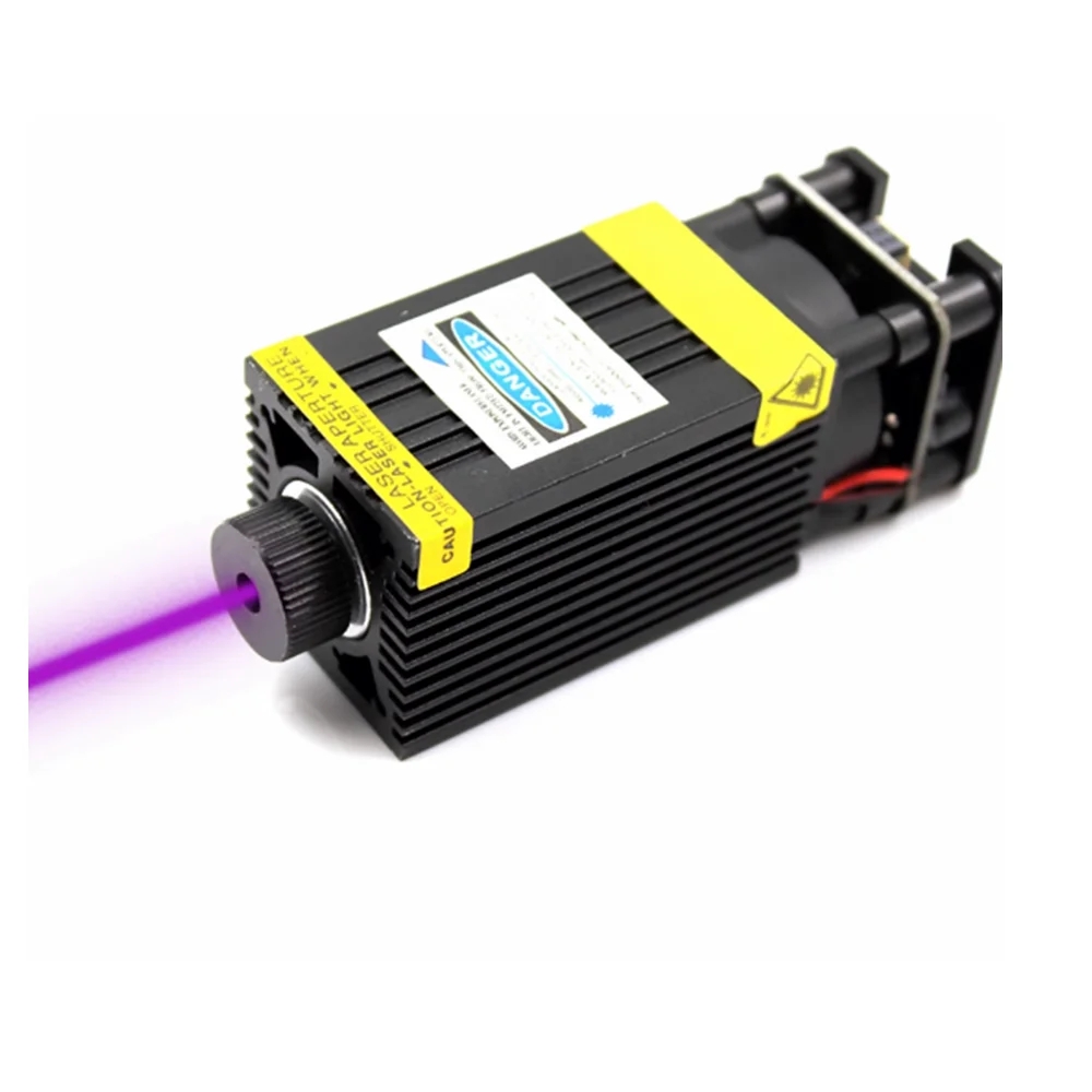 Industrial Laser Pointer - 調整可能なフォーカス 405nm 500mW 紫色レーザー 3D 彫刻レーザーモジュール切断