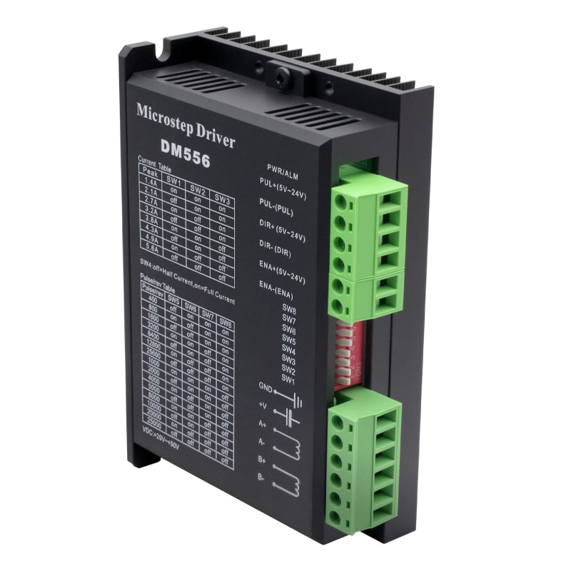 Stepper Driver Cnc - CNCデジタルステッピングドライバーDM556ステッピングモーターコントローラードライバー5.6A 128分割 Nema 23 Nema34ステッピングモーター対応 ﻿