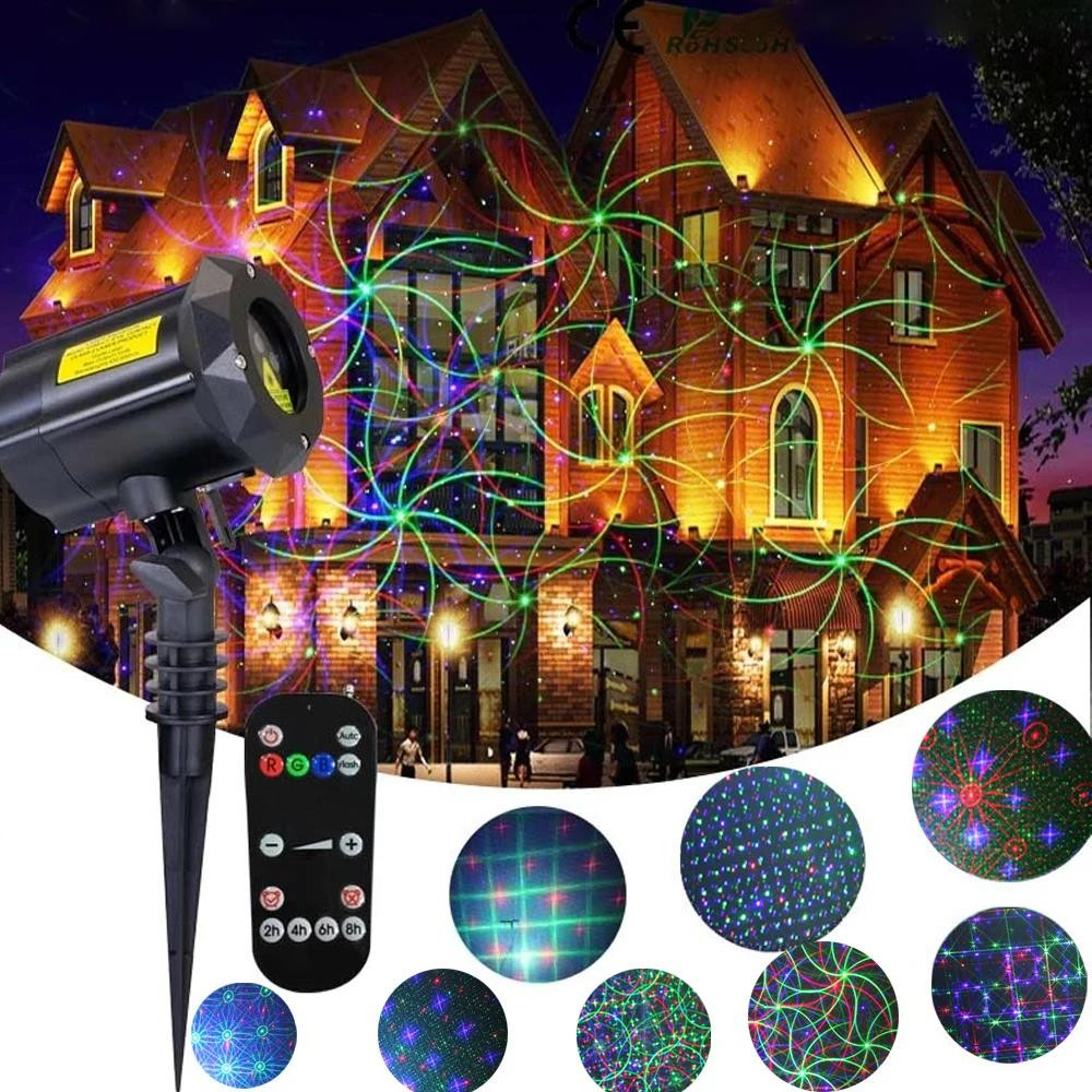 Industrial Laser Projector - レーザー光を備えた宇宙パターンのプロジェクター,屋外の壁の装飾,家,庭,庭,パーティー,クリスマス