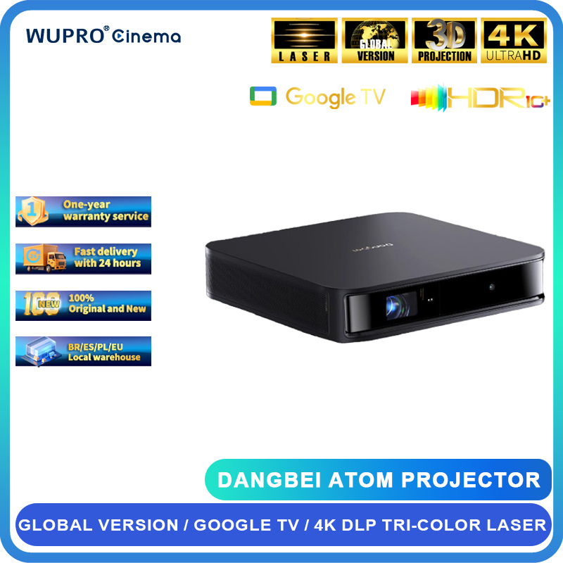 Industrial Laser Projector - Dingbei-レーザープロジェクター,ポータブル,dolbyオーディオ,ビーマー,最初のGoogleテレビ,1200iso,Lumi,3D,alpd,1080p,dolly
