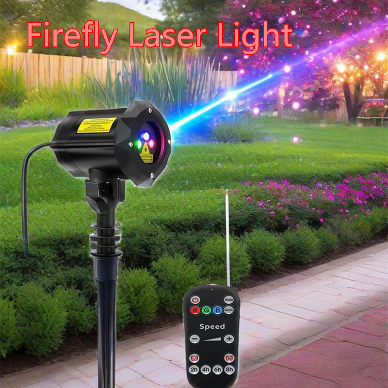 Industrial Laser Projector - フルスカイスターレーザープロジェクターホタルレーザーライト風景照明クリスマスパーティー 10 ワットステージライト屋外庭の芝生ランプ