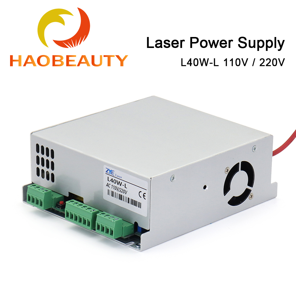 Industrial Laser Technology - HAOBEAUTY-CO2レーザー電源、高電圧彫刻切断機、40w、110v、220v、MYJG-40