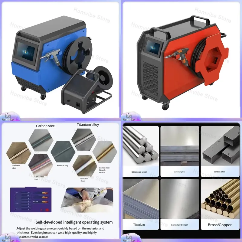 4in1空冷式レーザー溶接機 ハンドヘルド金属溶接機 家具製 - Industrial Laser Repair のレビューと価格