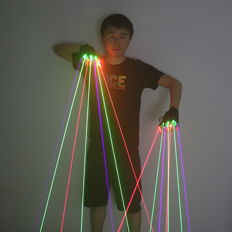 緑赤青レーザー手袋 7 個ハイパワー粗ビームレーザー大砲 L - Industrial Laser Projector のレビューと価格