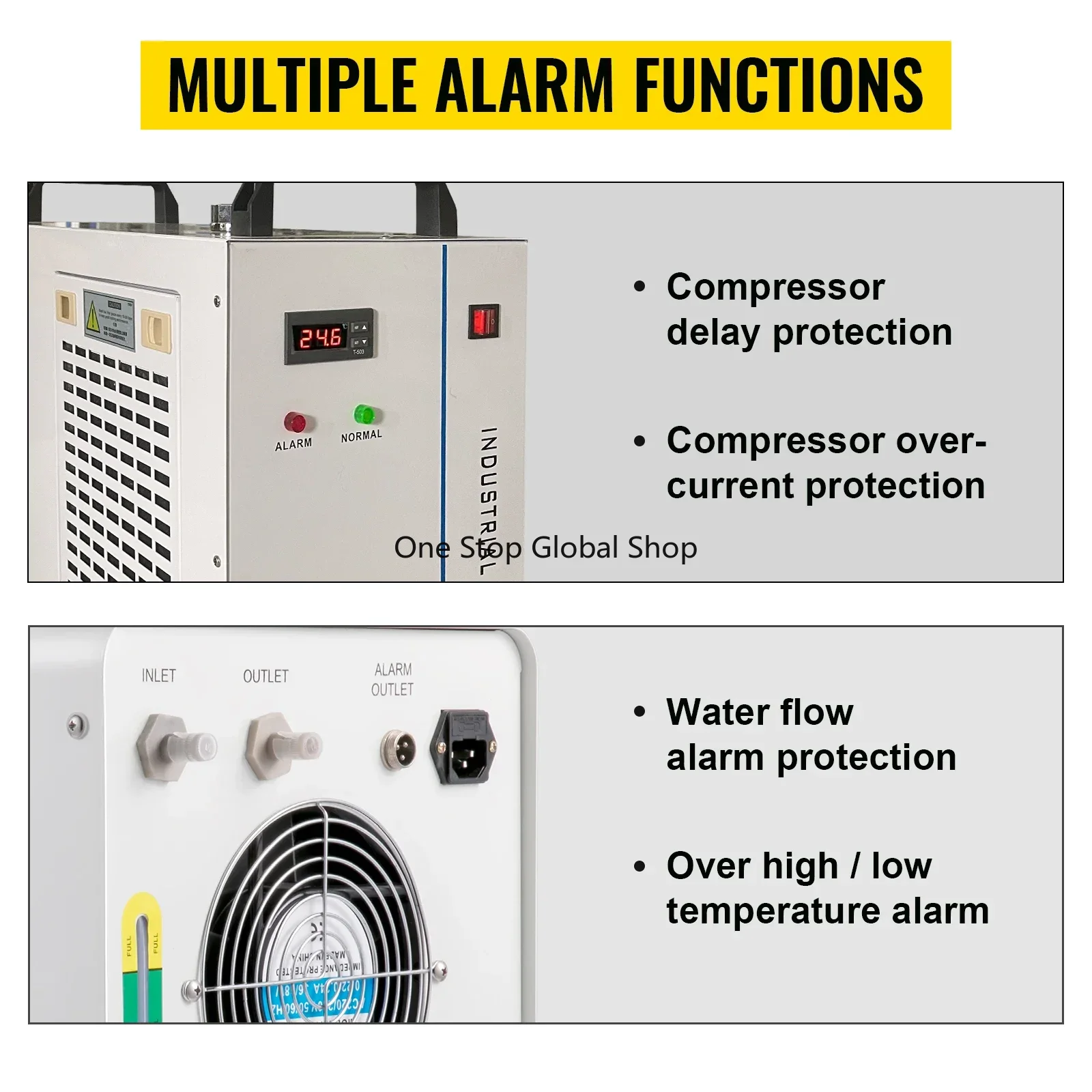 工業用水冷却器レーザー彫刻機チラー熱分解工業用冷却60-15 - Laser Chiller Water Cooler のレビューと価格