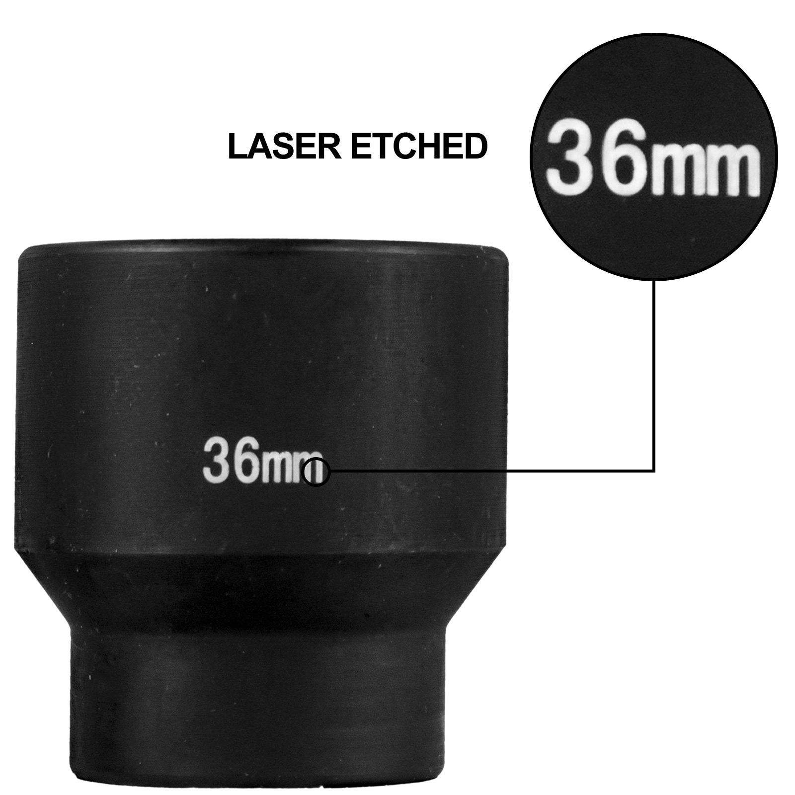 メートル規格インパクトソケットセット、CR-V鋼製6ポイント - Industrial Laser Repair のレビューと価格