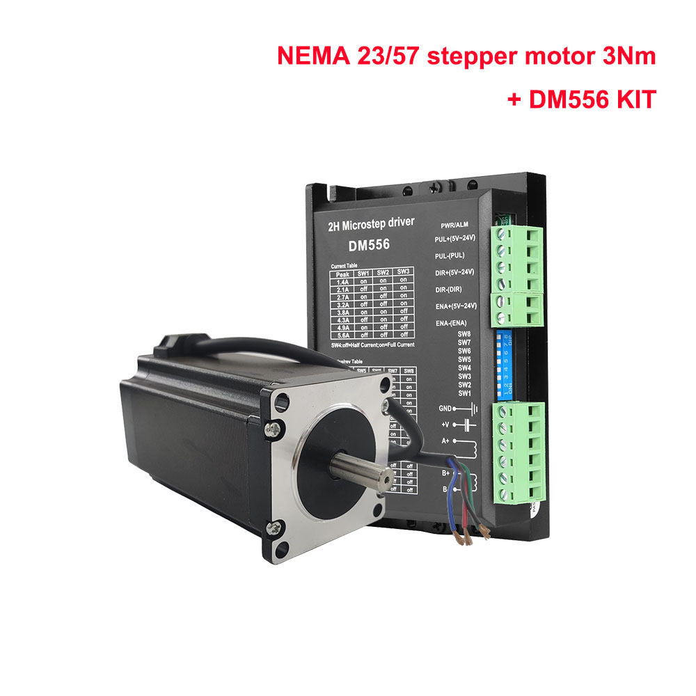 Nema 23 3N.mステッピングモーターキット DM55 - Stepper Driver Cnc のレビューと価格
