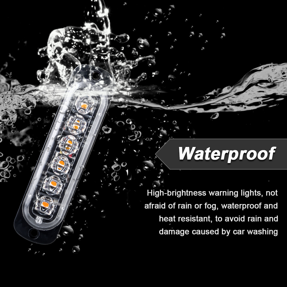 6 LED ストロボ警告灯 ストロボ緊急グリル点滅ライトバー - Industrial Laser Pointer 24V のレビューと価格